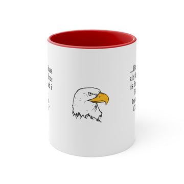 "BALD But CLEAN" Accent Coffee Mug, 11oz